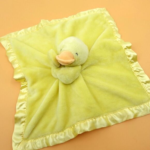 Lovey Lot Duck Dog Taggies Carters Kids Preferred Blue Yellow Security Blanket - Picture 9 of 14